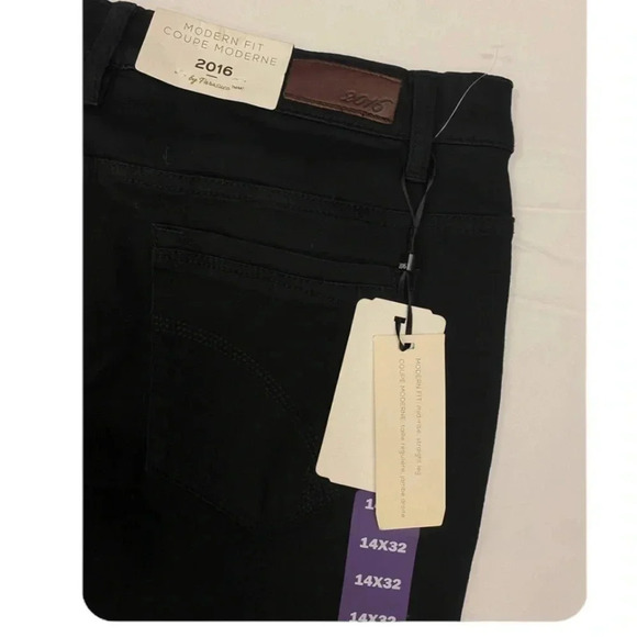 Parasuco 2016 Mid Rise Straight Leg Stretchy Black Size 14 - Picture 6 of 9